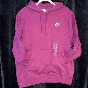 Nike Magenta Hoodie with Logo